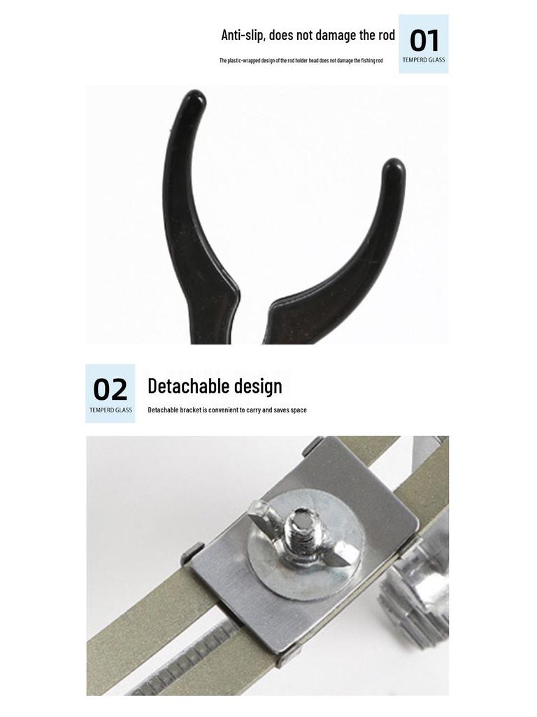 Portable Baitcasting Reel and Rod Holder Tripod for Bridge and Boat Fishing