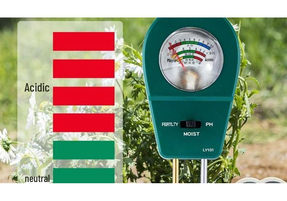 Garden Soil pH and Moisture Meter for Plant Care