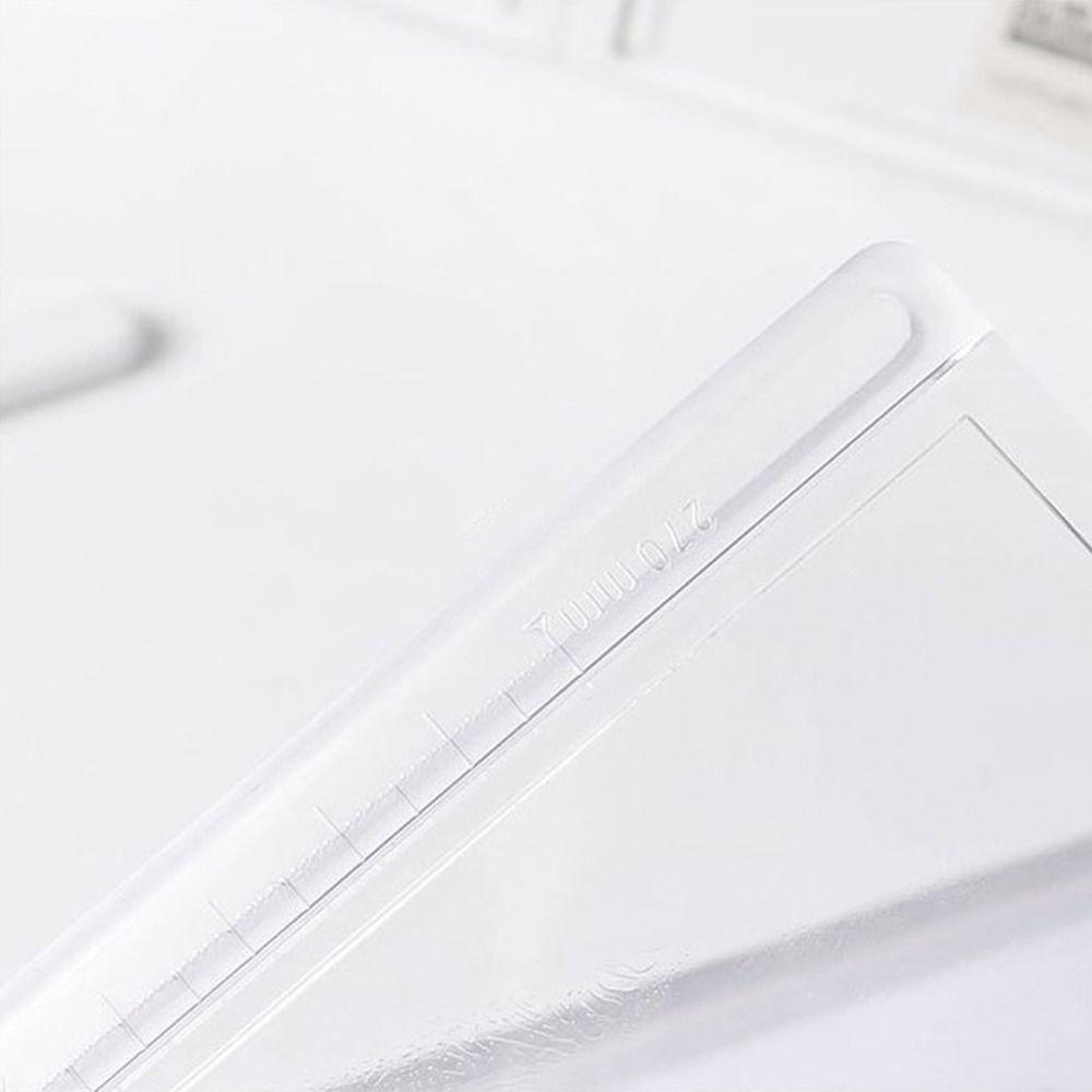 With Graduated Scale Writing Clipboard Transparent Paper Organizer Writing Tablet  Stationary
