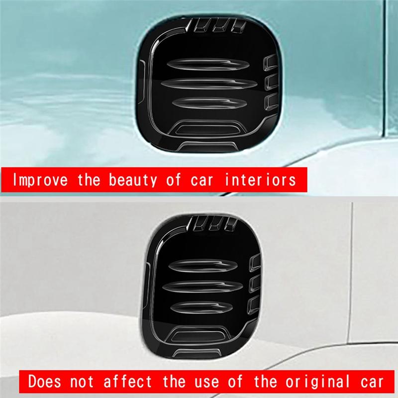 Car Fuel Tank Cap Cover Trim Oil Fuel Cap Protective For Toyota SIENTA 10 Series Parts Bright Black