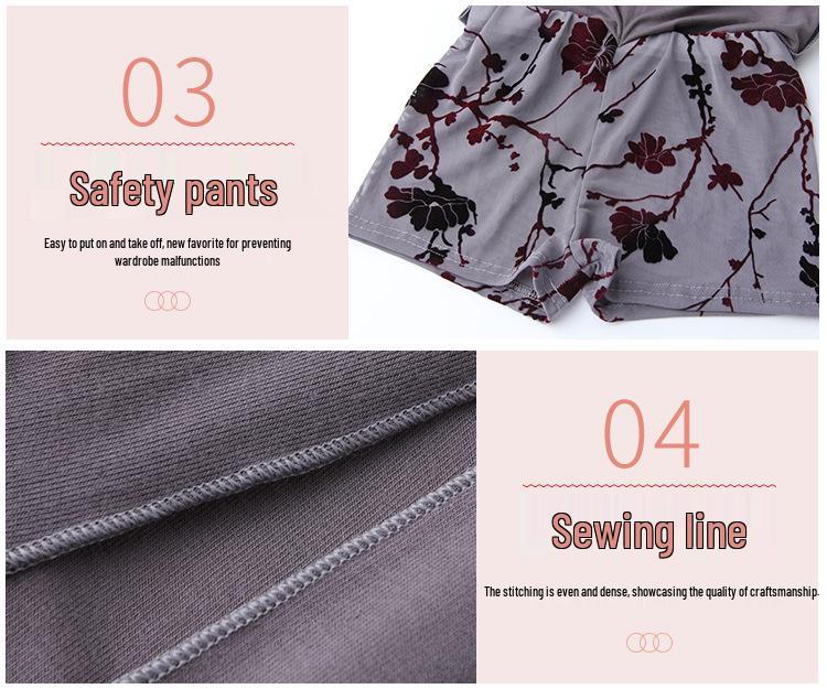 Huayu Bauchtanzkostüm - Sexy Print Modal Langkleid Set für Frauen Anfänger