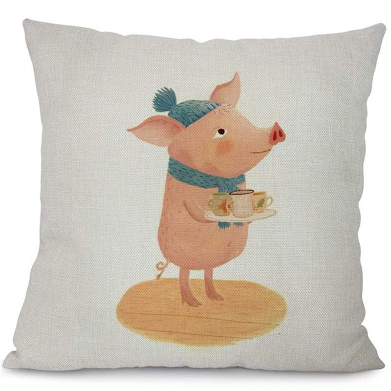 pig throw pillows