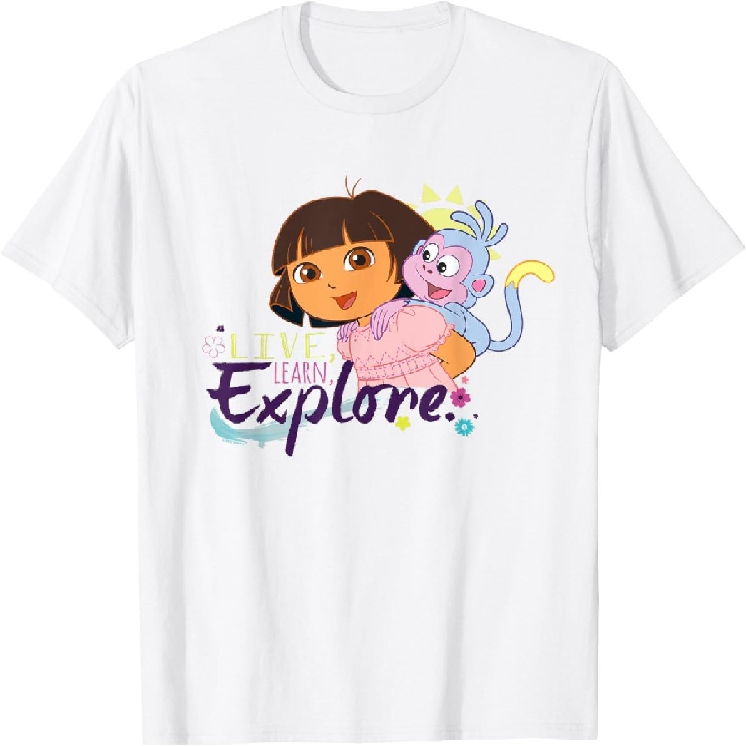 Dora the Explorer Live, Learn, Explore T-Shirt XXXXXL белый
