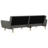 2 Seater Sofa Bed Light Grey Fabric