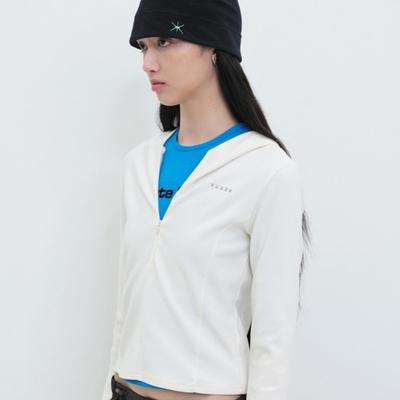 YUNSE Hatch Embroidery Beanie (Navy)