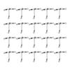 20PCS with Luminous Beads 3 Way Fishing Swivel T Shape Fishing Swivel  Saltwater Fishing