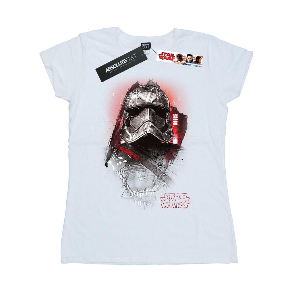Star Wars Womens/Ladies The Last Jedi Captain Phasma Brushed Cotton T-Shirt
