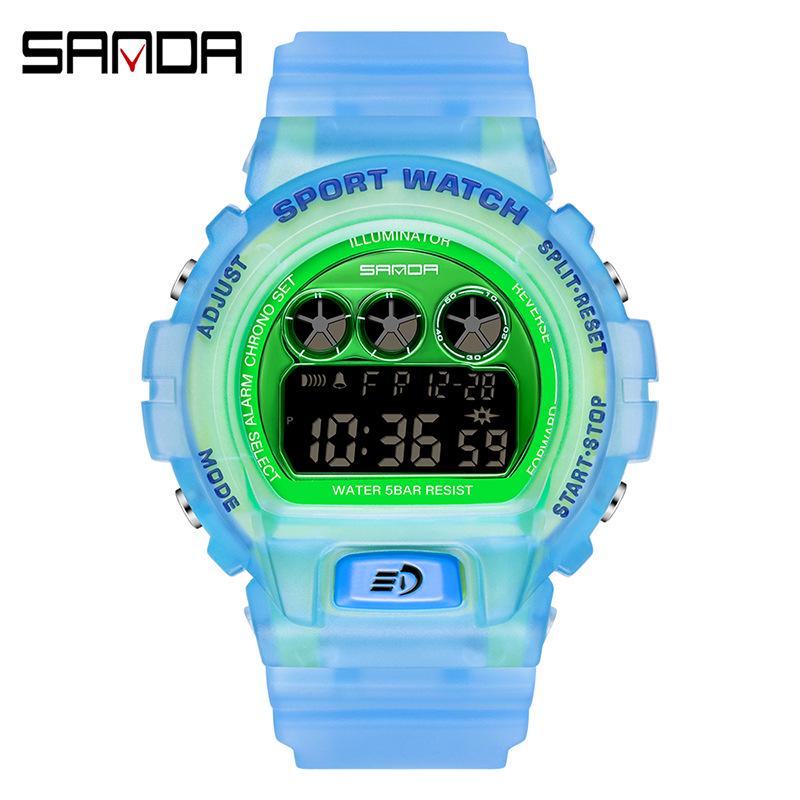 Sanda Waterproof Multifunctional Student Sports Watch - TikTok Trend