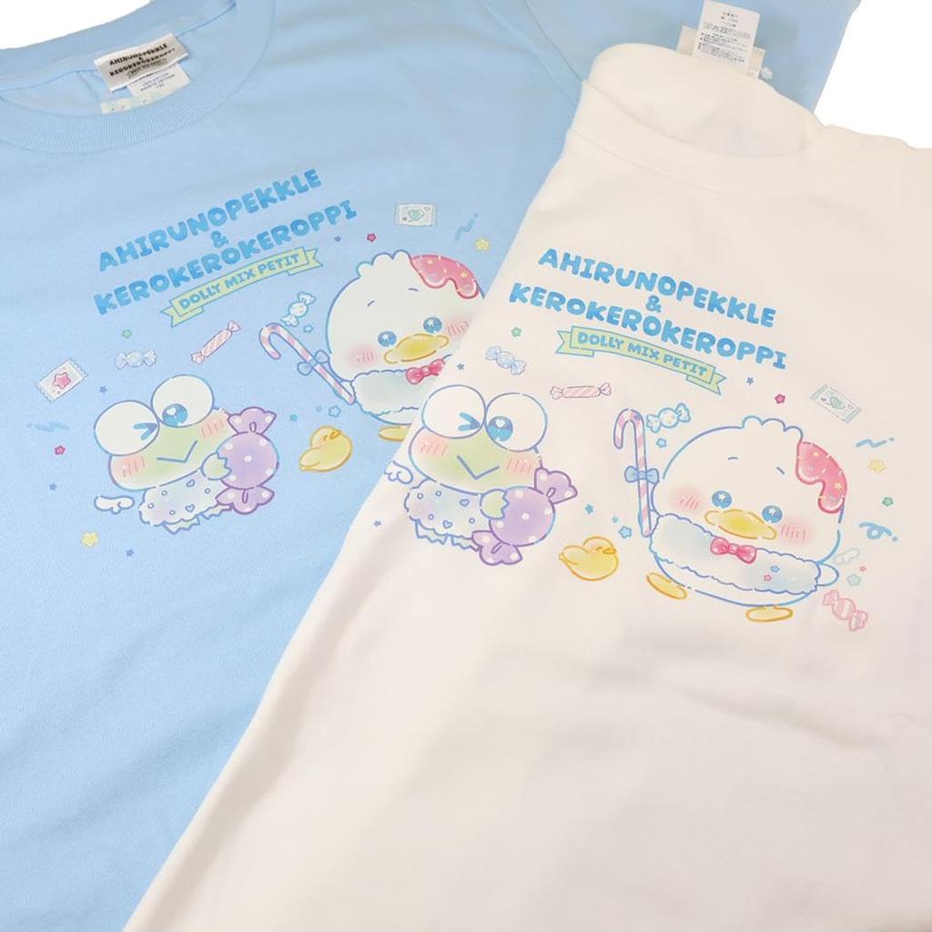 Pekkle the Duck & Kerokerokeroppi X DollyMix Petit Pekkle the Duck & Kerokerokeroppi X DollyMix Petit T-shirt, Light Blue, Size M