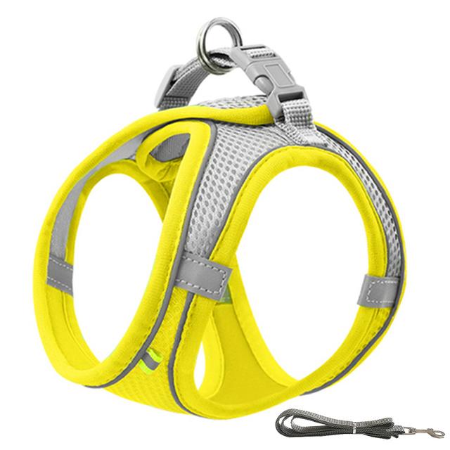 

Собачья шлейка, одежда, жилет, нагрудник, ошейники для кошек, веревка, для маленьких собак, светоотражающие, дышащие, регулируемые, для прогулок на открытом воздухе, аксессуары для собак L for 7.5-10kg