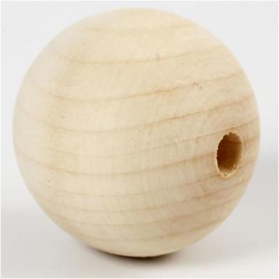 Untreated Wooden Beads with Large Hole. Ref 56678