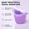 Liquid Silicone   Dampener Easy Clean Sound Reducing Double Layer Portable Voice Muffler for Singers Actors Performers