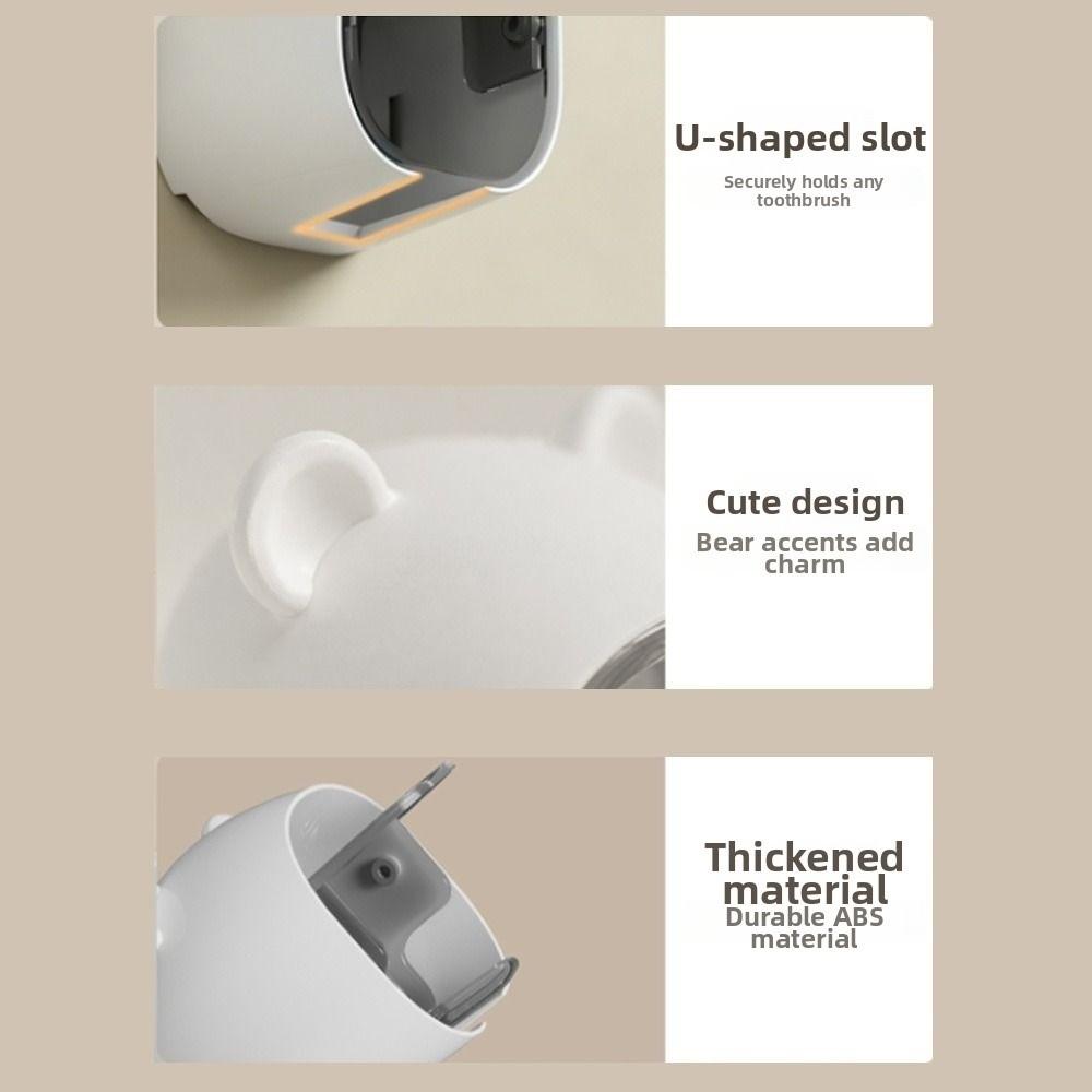 Dustproof Toothbrush Holder Flip-top Toothbrush Storage Box Electric Toothbrush Storage Rack