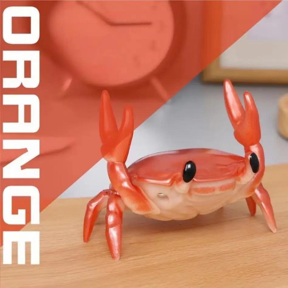 

1pc Multi-Functional Crab-Shaped Desk Organizer & Phone Holder - Unique Decorative Pen Holder and Personalized Gift Idea помаранчевий