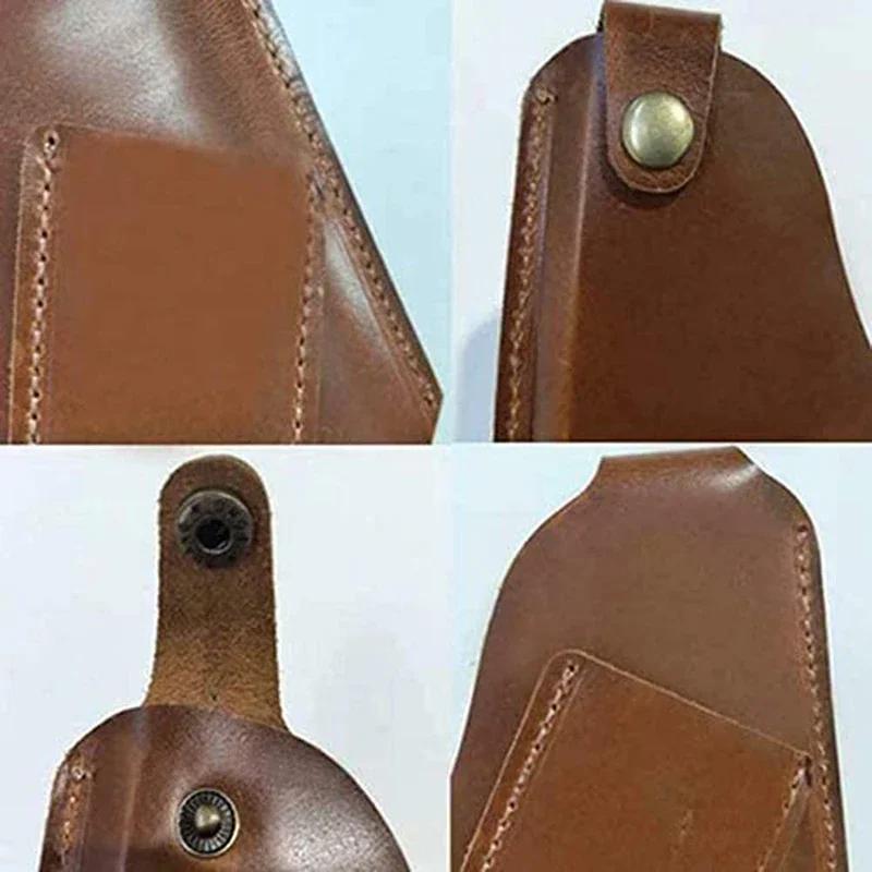 Heren Telefoonhoes Holster Mobiele Telefoon Lus Holster Riem Taille Tas Accessoires Leren Portemonnee Telefoon Portemonnee Hardloop Tas Reizen Kampeer Tassen