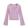 Women's Retro American Spicy V-Neck Flared Sleeve T-Shirt