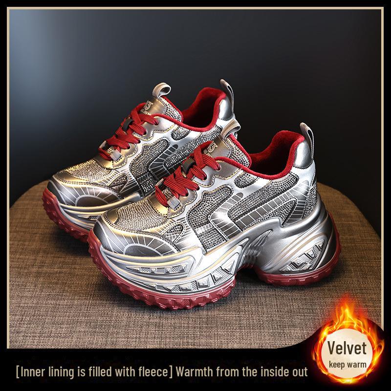 SJN9131-63 Women's Thick-Soled Height-Boosting Sneakers - Fall 2024 Casual Sports Shoes