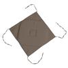 Coussin galette de chaise 4 rabats taupe 40x40cm