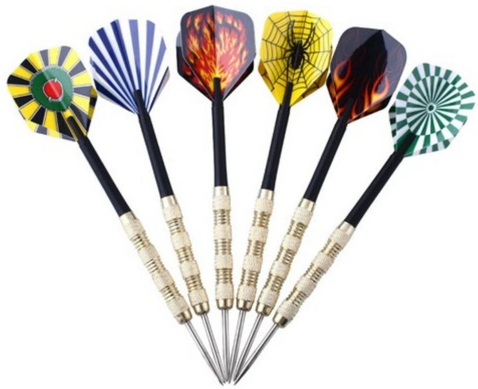 Copper-Plated Dart Points Set - 18 Pieces, 14g, 15.2cm Long