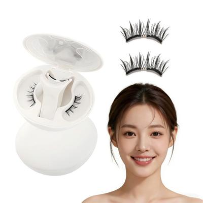 Kyomoto Magnetische Wimpern - Beliebte, Ultraleichte Magnetische Wimpern, Integrierte 3D Magnetische Wimpern, Kein Kleber oder Eyeliner Benötigt,