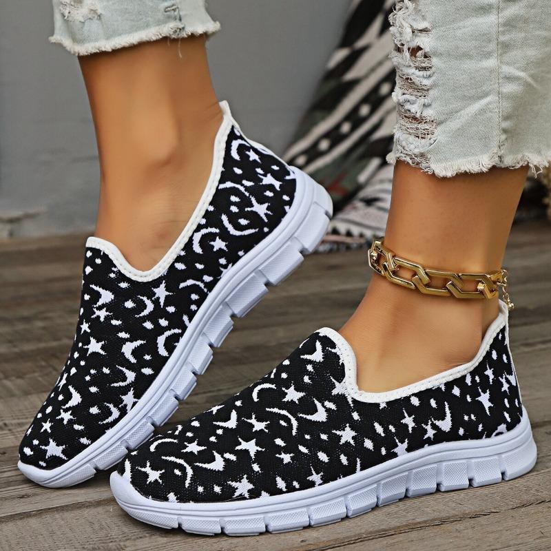 Star Moon Women's Sneakers Casual Shoes Summer New Large Size One Pedal Lazy Shoes Women's Shoes