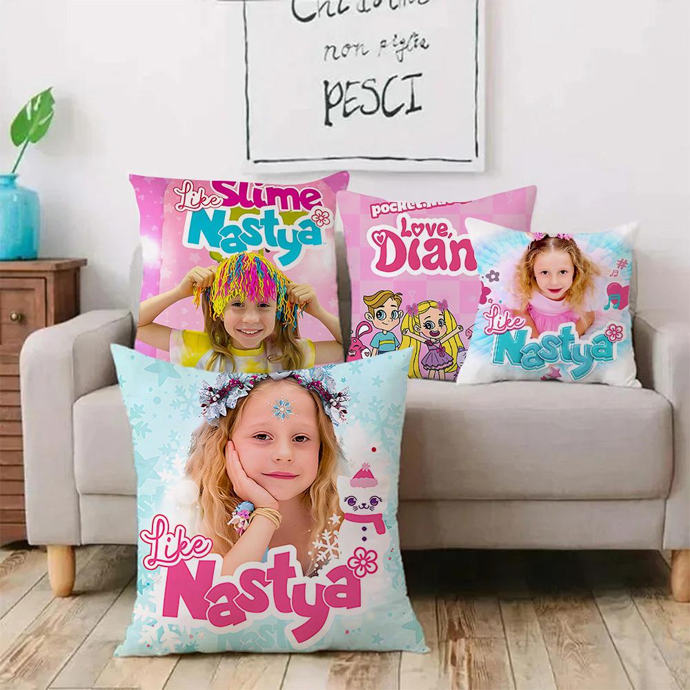 Cute Love For Dianas Pillow Covers Cartoon Sofa Decorative Home Double-sided Printing Short Plush Cute Cushion Cover