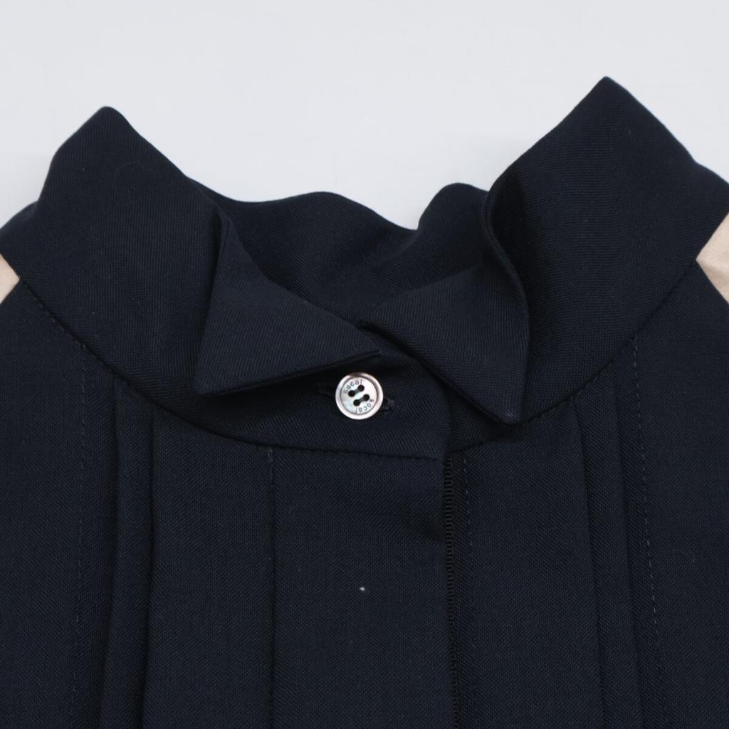 sacai 22-06039 22Stainless Steel Black Suiting Mix Shirt Sleeveless Shirt Blouse tops 1 blackUsed