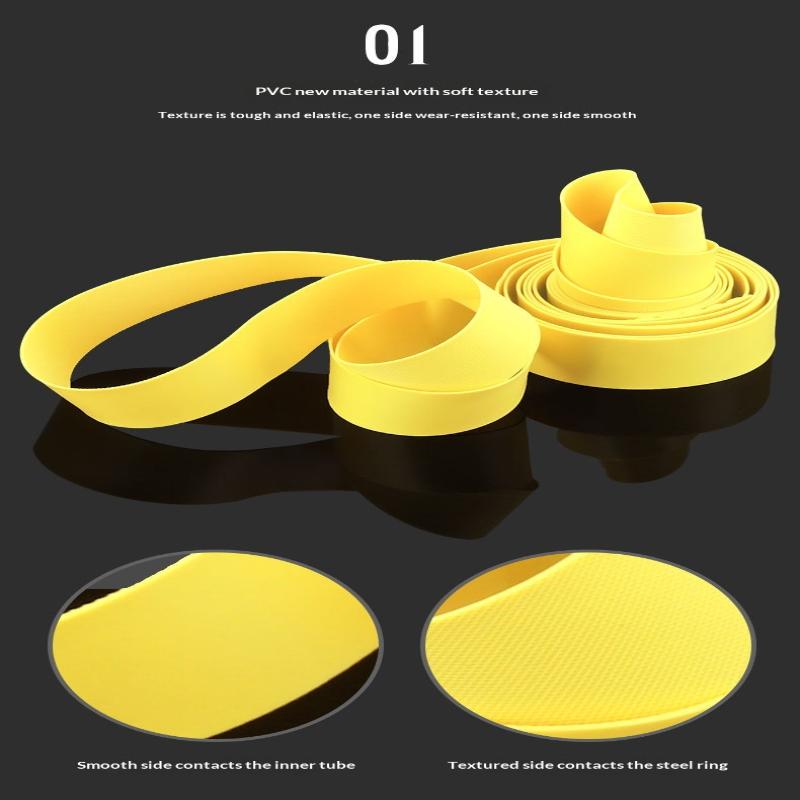 2Pcs Bicycle Rim Strip Tape Anti Puncture Durable Pvc For Road Mountain Bike Repair