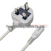 1.5M UK Braided Power Cord, Two-Core 0.75mm², Two-Pin Figure-8, Appliance AC Cable