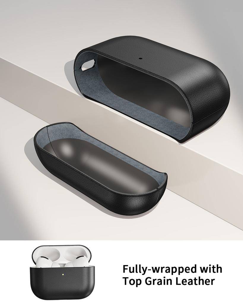Genuine Leather Protection Case for AirPods Pro 3 Durable Earphone Case for AirPods 3 Pro Shockproof Protective Full Cover