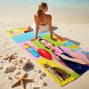 Beach Towel with Ms. Rachel1 Pattern - soft,absorbent,machine washable Lightweight&Modern,swimming,Travel Essentials