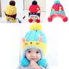 Cozy Baby Knitted Hat For Winter With Cute Cat Design Thickened Plush Ears Suitable For Boys And Girls Aged 5 To 24 Months Available In Red Yellow