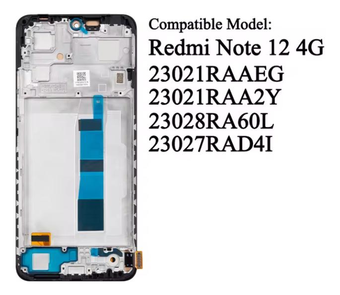TFT For Redmi Note 12 4G LCD Display with Touch Screen With Frame Assembly