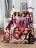 Singer Chappell Roan Printed Throw Blanket Warm Flannel Soft Comfortable Picnic Bedding Birthday Gift Home Textile