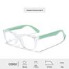 Kids' Color Block Silicone Blue Light Protection Eyeglass Frames - Rivet Design, Lens Compatible.