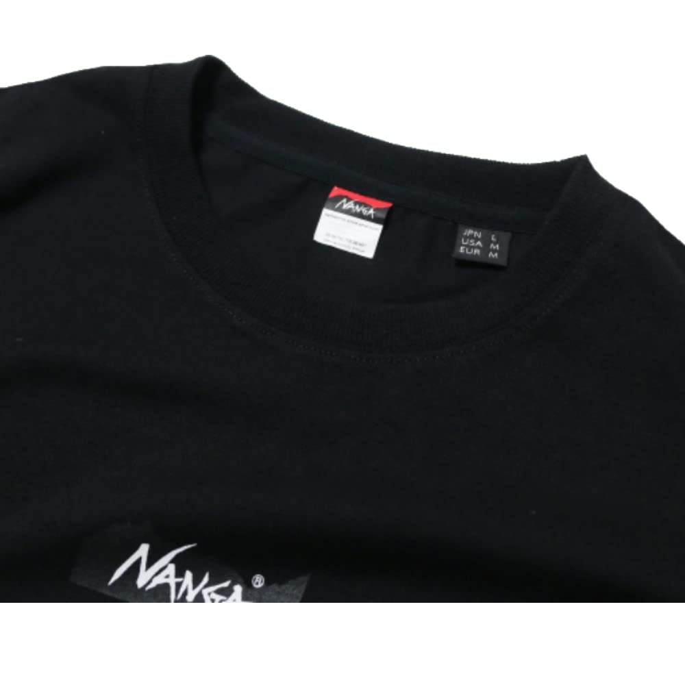 NANGA ECO HYBRID MT LOGO TEE Short Sleeve T-Shirt, White, Size M