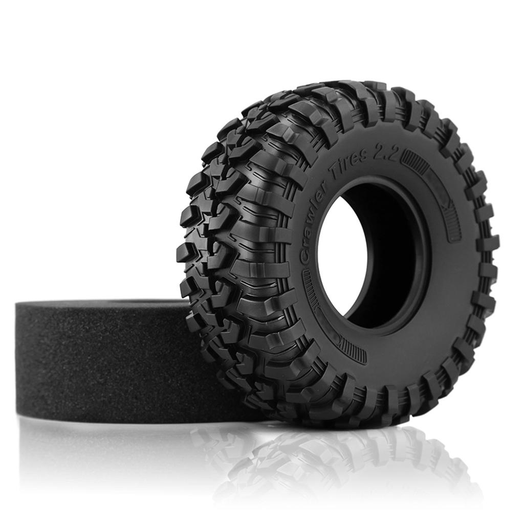 4PCS 1.9Inch Remote Control Crawler Tires 130mm Tyre Replacement for D90 D110 AXIAL SCX10 II III CAPRA TRAX 4 TRAX 6 1
