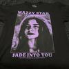 Vtg Mazzy Star Band Fade Into You Schwarzes T-Shirt Remake-Shirt NH21949