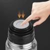 Double-layer Vacuum Flask Silver Thermos Coffee Mug Thermal Water Bottle  Travel