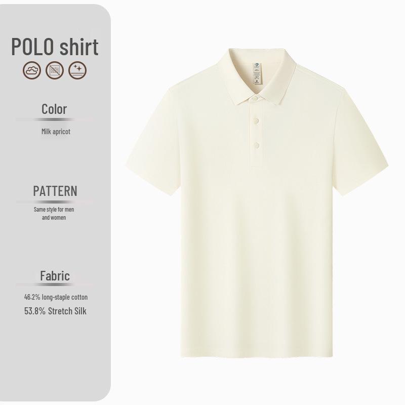 Custom Plus Size Cotton Polo Shirt with Logo Printing - Short Sleeve Lapel Design for Workwear