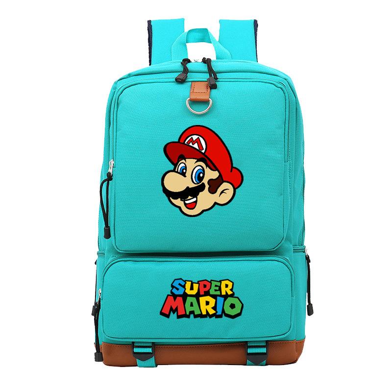 Mario Cartoon Backpack, Primary And Secondary School Schoolbag, Animation Backpack, Sports Bag, Computer Bag.