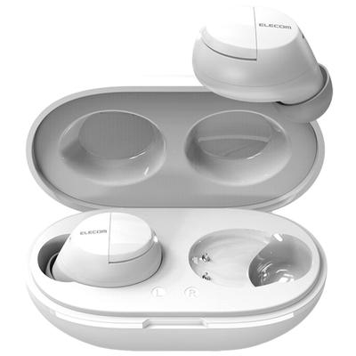 ELECOM Wireless Earphones, Bluetooth 5.0, True Wireless, AAC Compatible, In-Ear Type, White, LBT-TWS12WH