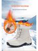 2025 Women's Mid-Calf Snow Boots with Fleece Lining, Thickened Cotton, Plus Sizes Available