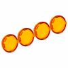 4pcs 6cmCelsius2.36in Motorcycle Turn Signal Light Lens Cover ABS   Motorbike Accessories