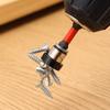 10/1PCS Magnetic Positioning Screwdriver Bits Magnet Collar Hex Shank Drywall Screws Locating Batch Head Power Drilling Tools