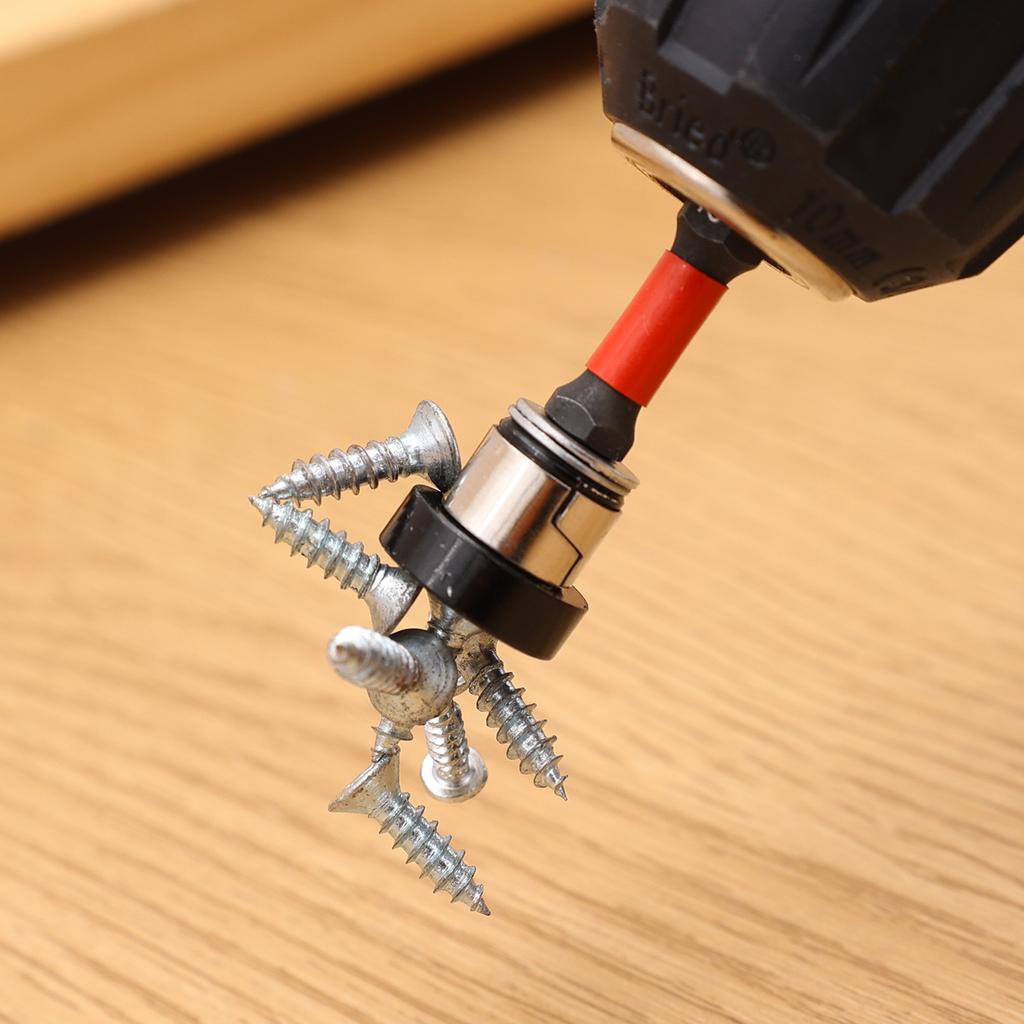 10/1PCS Magnetic Positioning Screwdriver Bits Magnet Collar Hex Shank Drywall Screws Locating Batch Head Power Drilling Tools