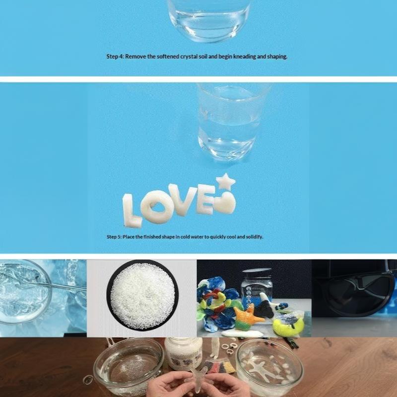 Low Temperature Melting Polymorph Thermoplastic Pellets 50/80/100g for DIY Craft Model Repair Handwork