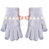 Korean Version of New Winter Touch Screen Knitted Warm Gloves for Women Cute Jacquard Three Dimensional Cat Plus Fleece Cartoon Five Finger