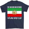 Le Lion et le Soleil Revient Drapeau Drôle du Shah Iranien 1979 T-shirt Unisexe Rétro