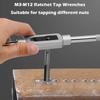 High Speed Steel Thread Tap Set M3-M24 Straight Fluted Hand Taps for DIY Woodworking Machinery